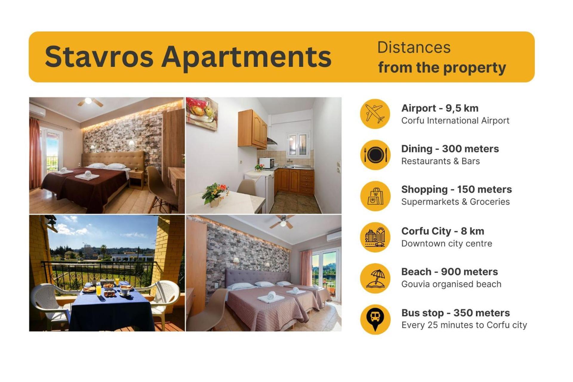 Stavros Apartments Kontokali Next To Gouvia Marina Экстерьер фото