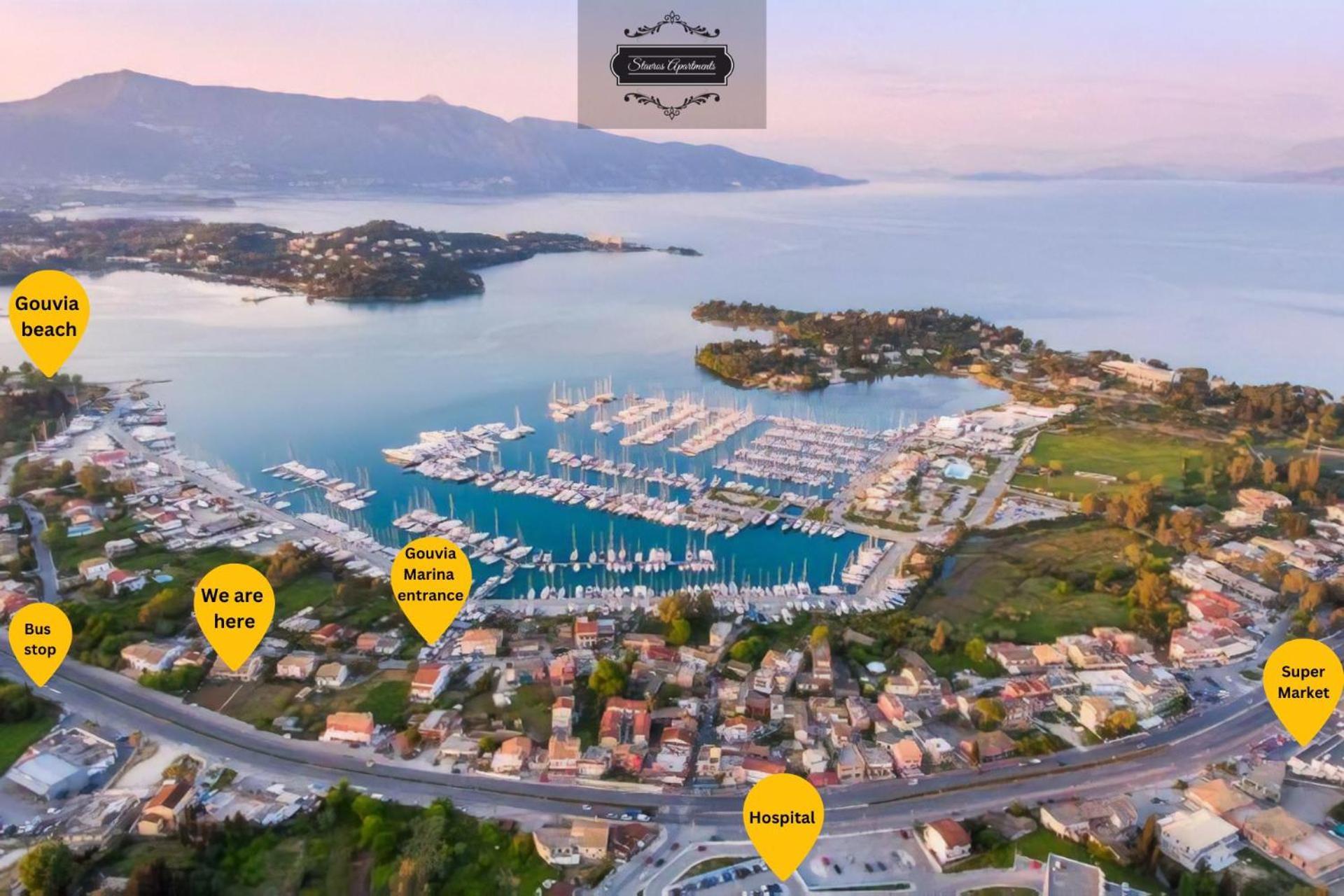 Stavros Apartments Kontokali Next To Gouvia Marina Экстерьер фото